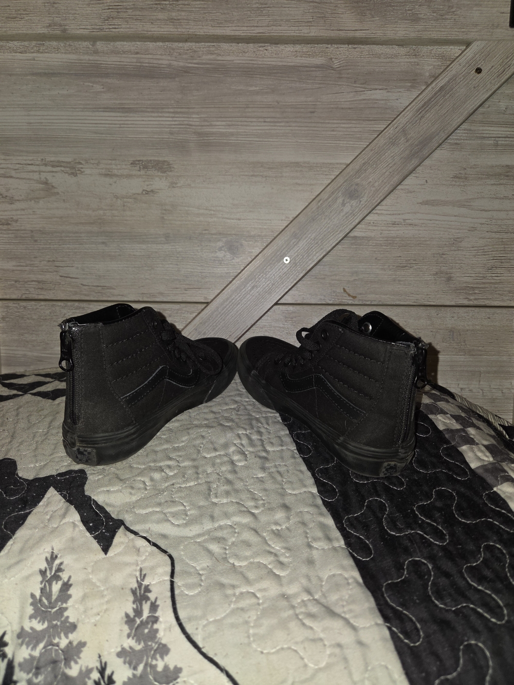 Kids Black High-Top Vans